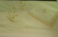 Lençol minimate bordado com flor