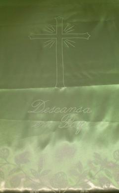 Lençol cetim estampado com Cruz