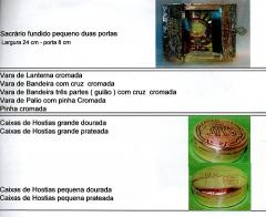 Sacrário e Caixa Hóstias(Relicários)