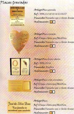 Placas e chapas Metal gravadas