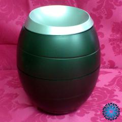 Urna de cinzas biodegradável preta/prata