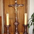 Casticais de Altar com Crucifixo