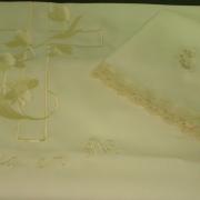 Lençol minimate bordado com flor