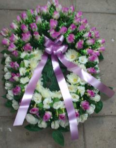 Coroa de Flores Artificiais Oval