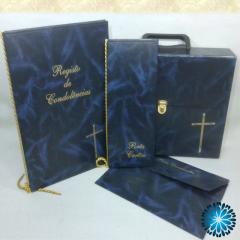 Conjuntos Pasta-Livro Condolência-Bolsa Documentos-Livro Porta Cartões