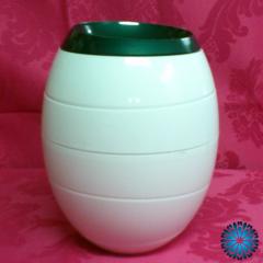 Urna de cinzas biodegradável Branca / Verde