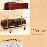 Expositor Urnas Móvel/ Trempe com Rodas